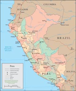 Peru vector map