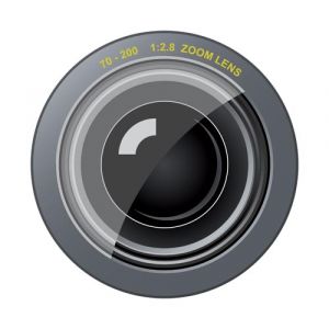 Photo camera lens template