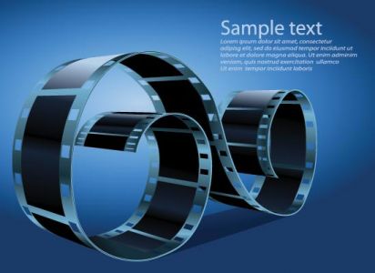 Photography film strips vector