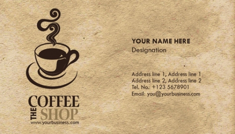 Coffee business cards