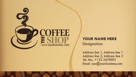 Coffee business cards