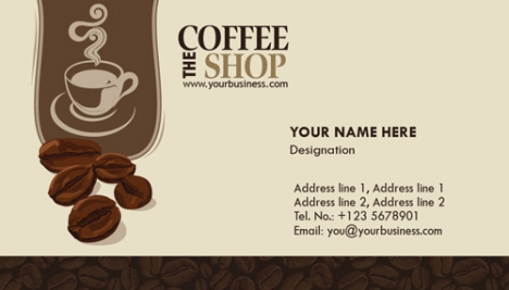 Coffee business cards