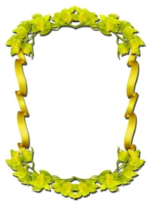 Photoshop flower frame layout