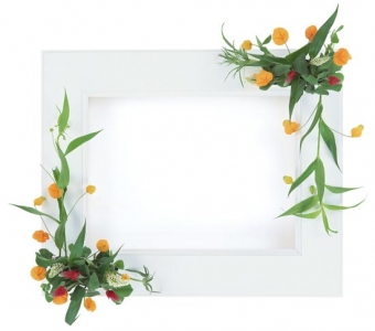 Flower frame template