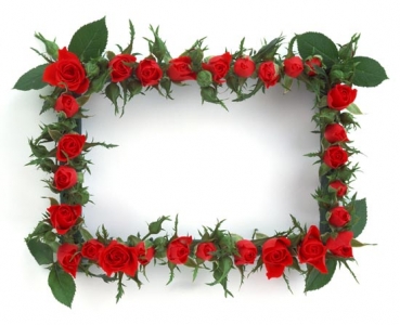 Flower frame template