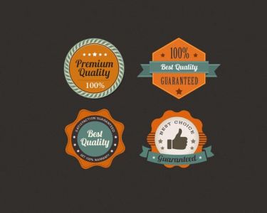 Photoshop layered badges design