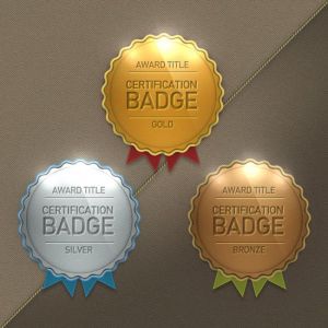 Photoshop layered badges design