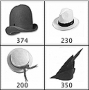 Vintage hat brush template