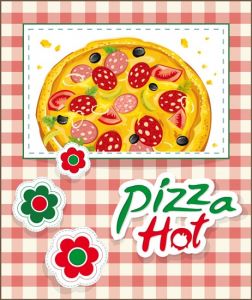Pizza slices vector design