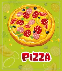 Pizza slices vector design