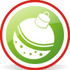 Christmas ornament icon