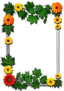 Png flower frame for Photoshop