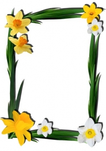 Png flower frame for Photoshop