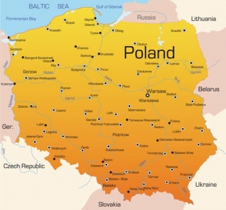 Poland vector map