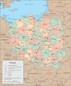 Poland vector map