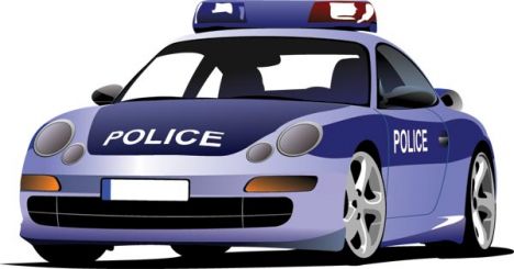 Police car vector templates