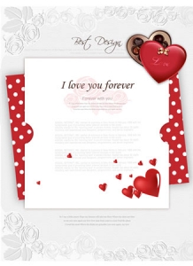 Postcard frame design vector