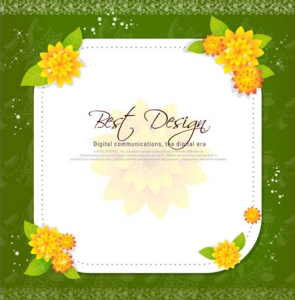 Postcard frame design vector