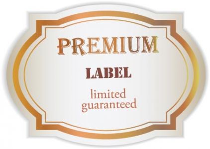 Premium ribbons and labels vectors