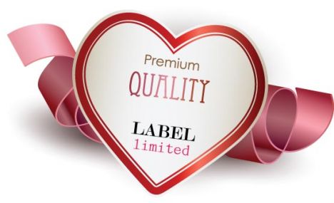 Premium ribbons and labels vectors