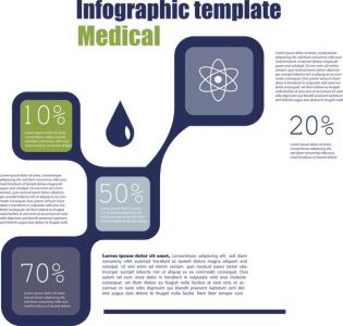 Presentation templates infographics vector