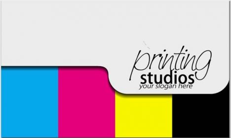 Print studio business cards vectors