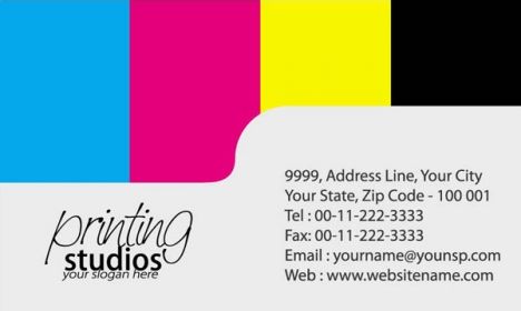 Print studio business cards vectors