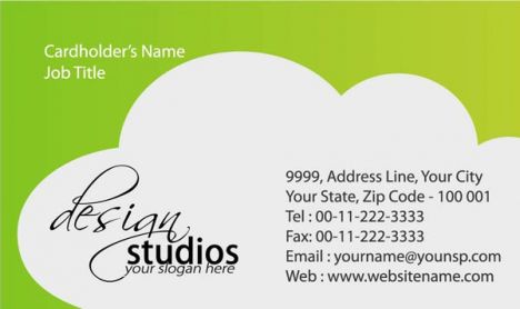 Print studio business cards vectors