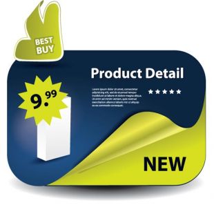 Sales label vector template