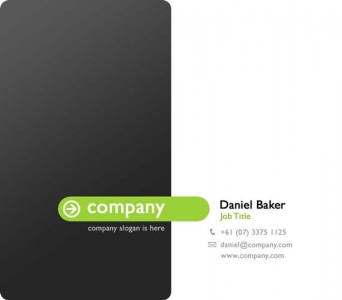 Photoshop business card layout