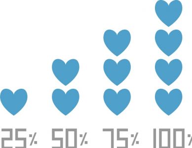 Progress heart loader vector