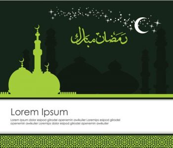 Ramadan Kareem greeting cards vector