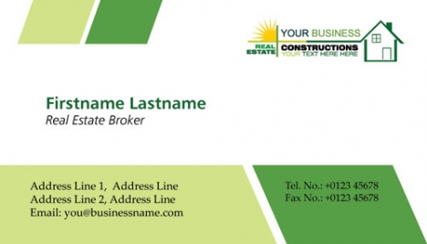 Real estates business cards