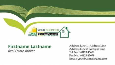 Real estates business cards