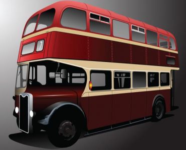 Red london bus vector