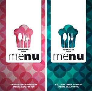 Restaurant business covers vector