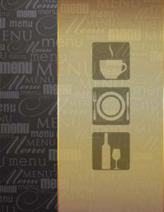 Restaurant menu booklet design vector