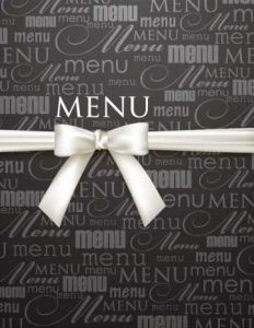 Restaurant menu booklet design vector