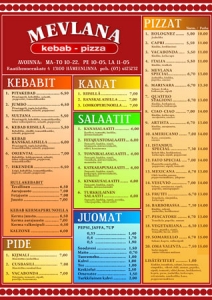 Restaurant menu card design
