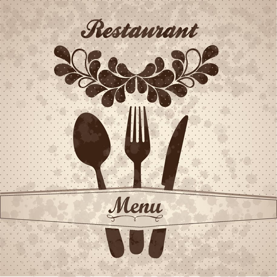 Restaurant menu cover vector Restaurant menu cover vector