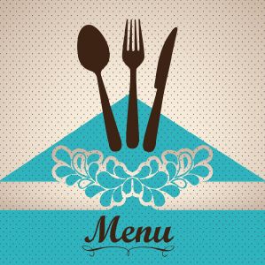 Restaurant menu cover layout