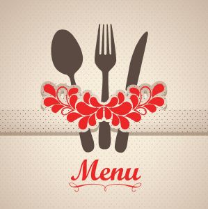 Restaurant menu cover vector