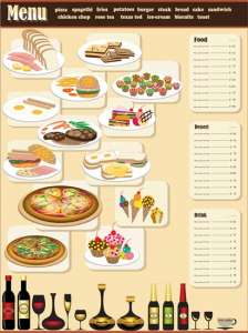 Restaurant menu template