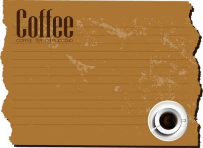 Retro coffe envelopes and letterheads vectors