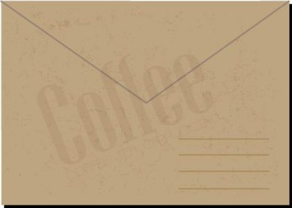 Retro coffe envelopes and letterheads vectors