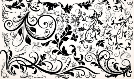 Floral ornaments vectors