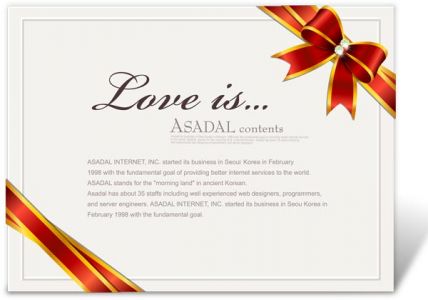 Ribbons design on cards or invitations vector