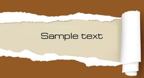 Ripped paper template vector