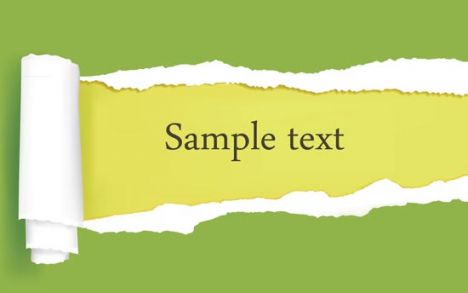 Ripped paper template vector