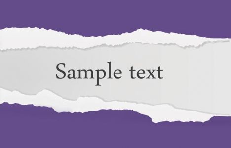 Ripped paper template vector